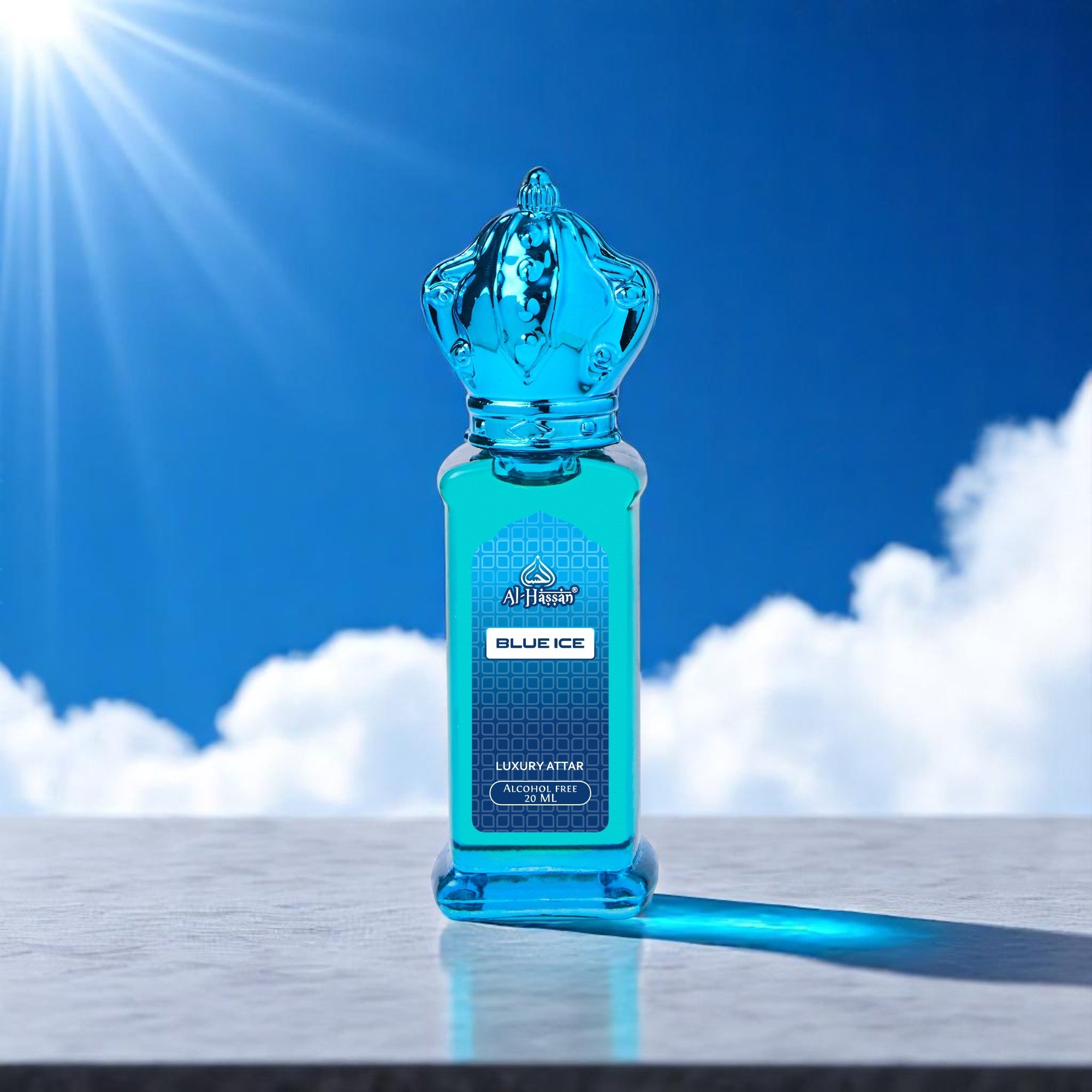 Blue Attar For Women Blue Ice Attar Cool Fresh Alcohol-Free Perfume